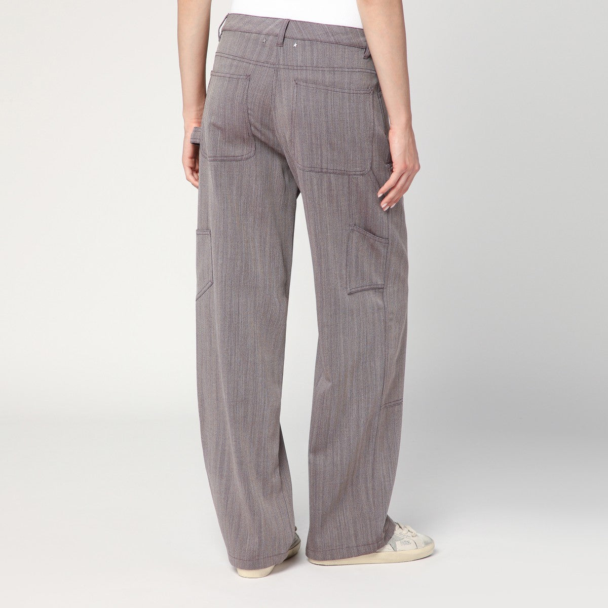 Golden Goose Light brown pants in chevron wool blend Golden Goose