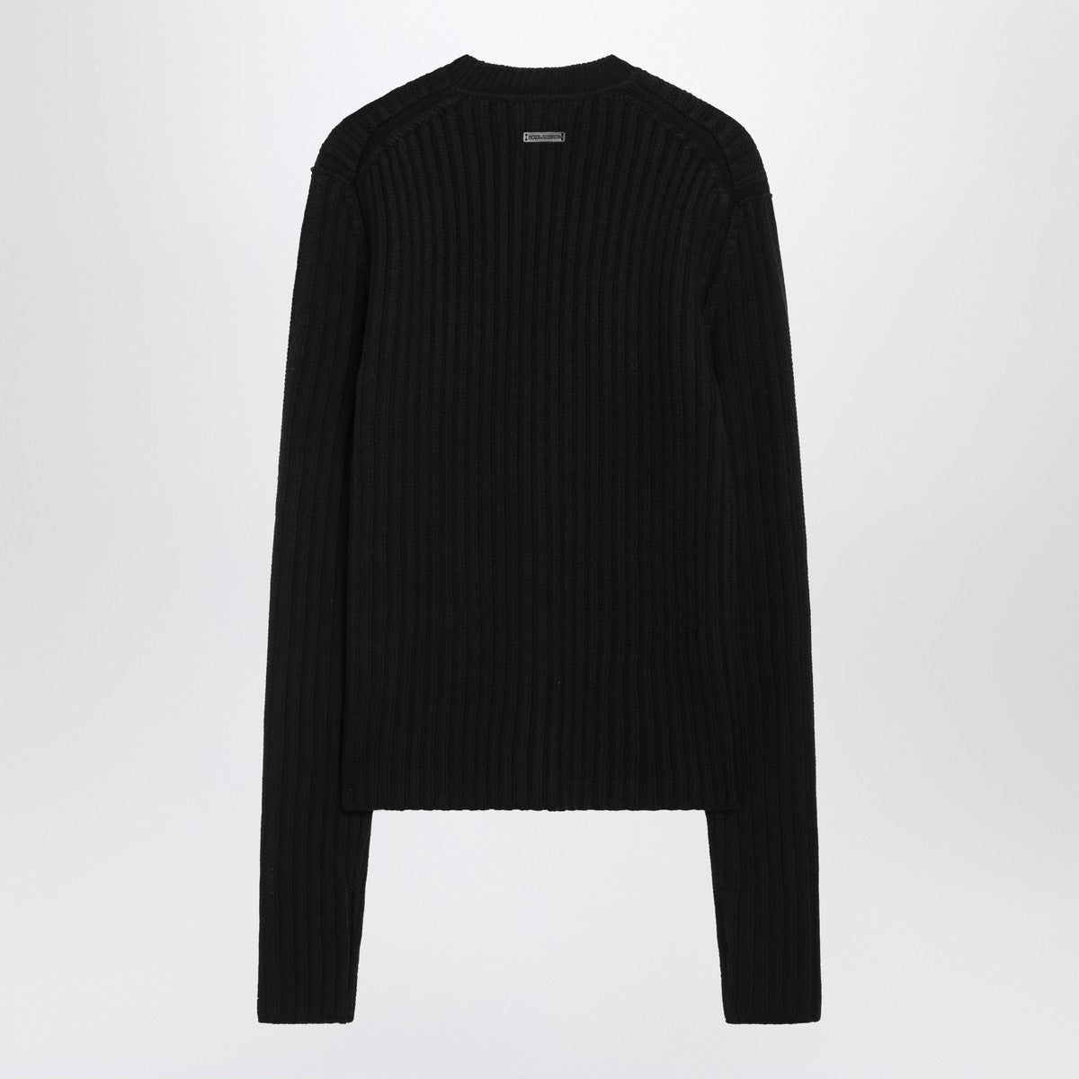 Dolce & Gabbana Dolce&Gabbana Black ribbed wool sweater Dolce & Gabbana