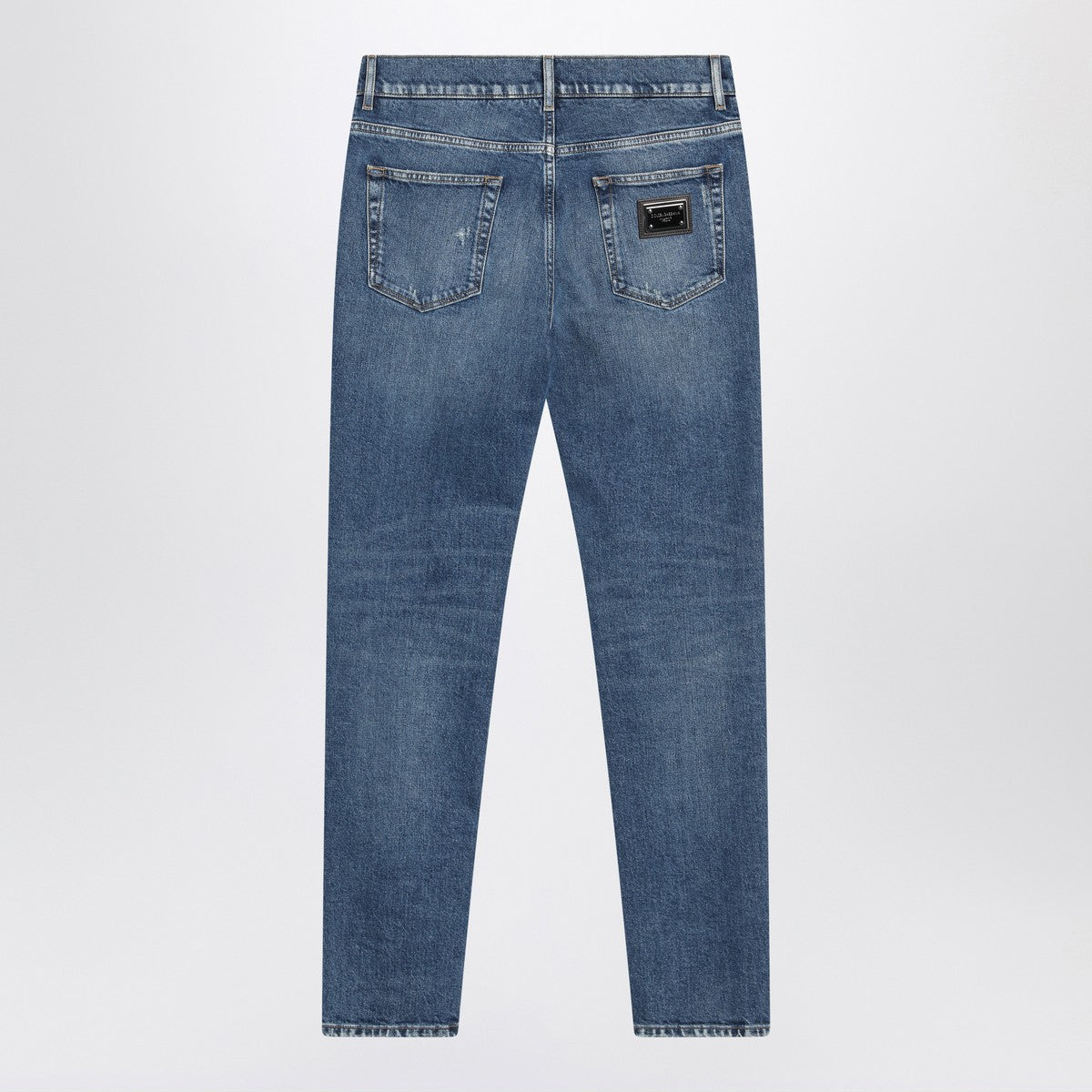 Dolce & Gabbana Dolce&Gabbana Faded-effect slim blue jeans Dolce & Gabbana
