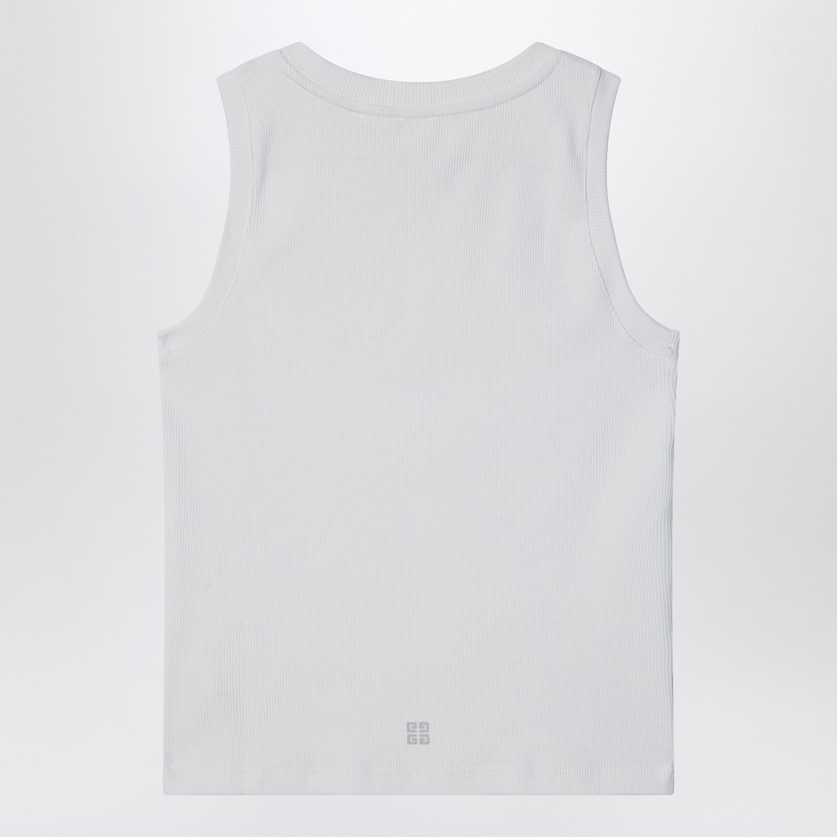 Givenchy White ribbed tank top with logo Givenchy