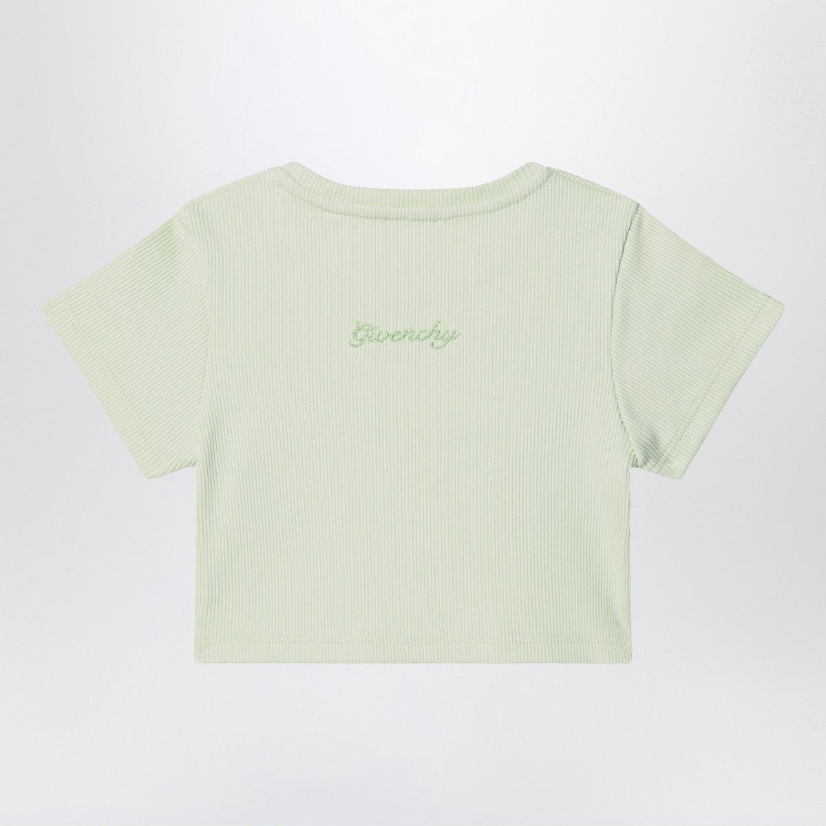 Givenchy Light green ribbed cropped T-shirt Givenchy