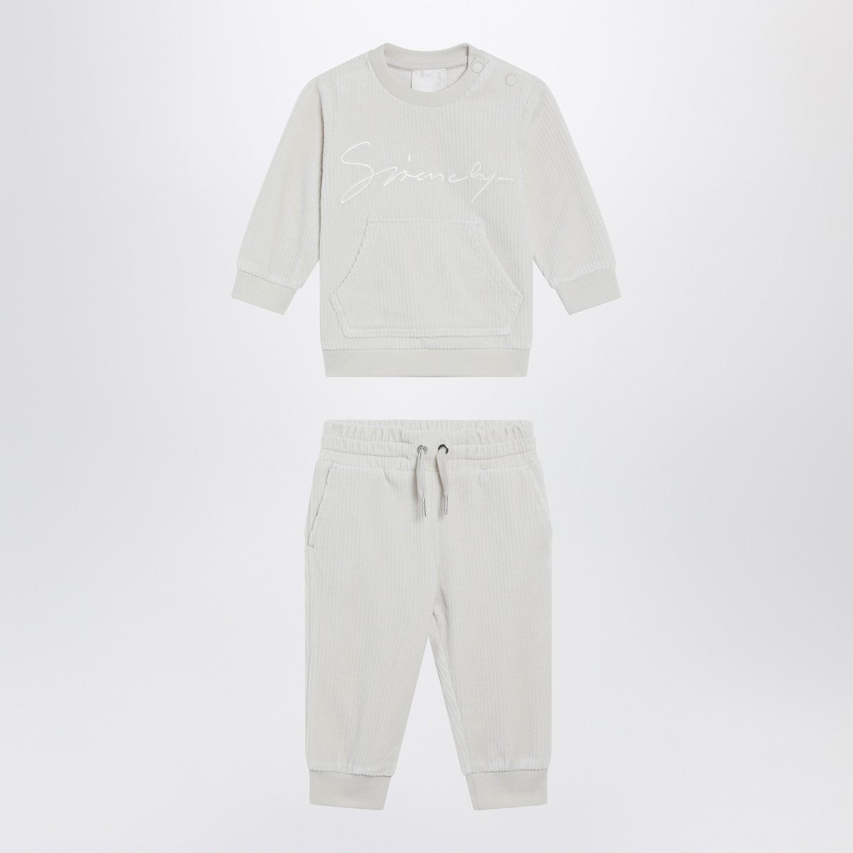 Givenchy White velvet two-piece outfit Givenchy