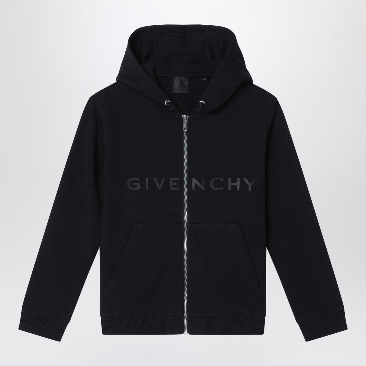 Givenchy Black zip hoodie with logo Givenchy