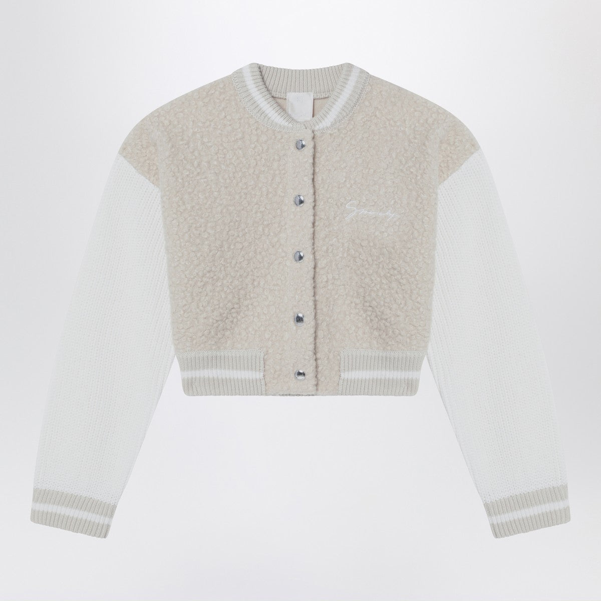 Givenchy Cream/beige bomber jacket with logo Givenchy