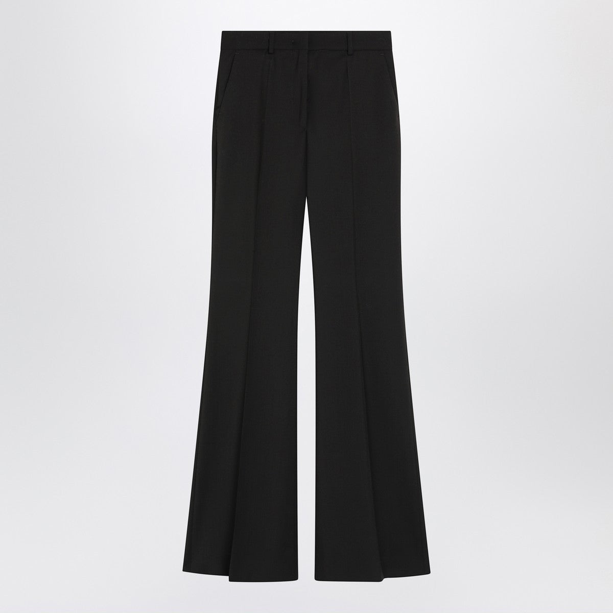 Sportmax Brown flared trousers in stretch wool Sportmax