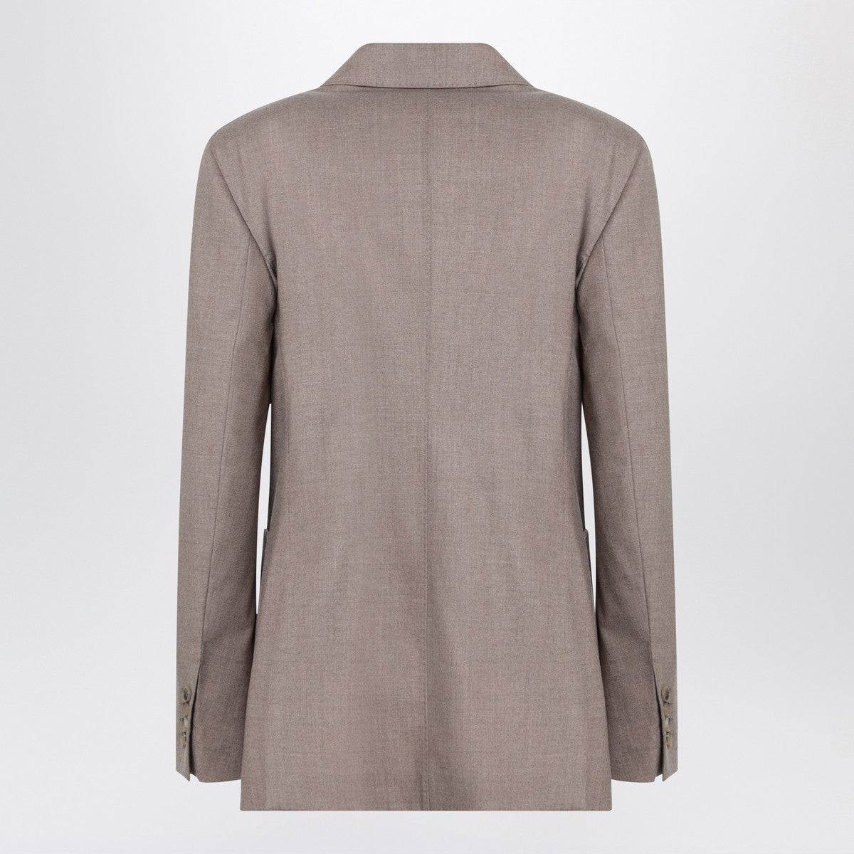 Max Mara Double-breasted cashmere jacket in dove color Max Mara