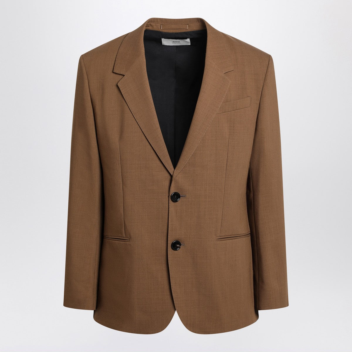 Ami Paris Hazelnut single-breasted wool jacket Ami Paris
