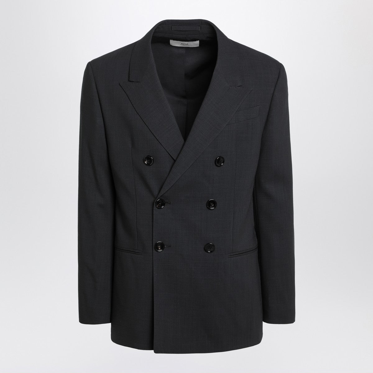 Ami Paris Anthracite grey double-breasted wool jacket Ami Paris