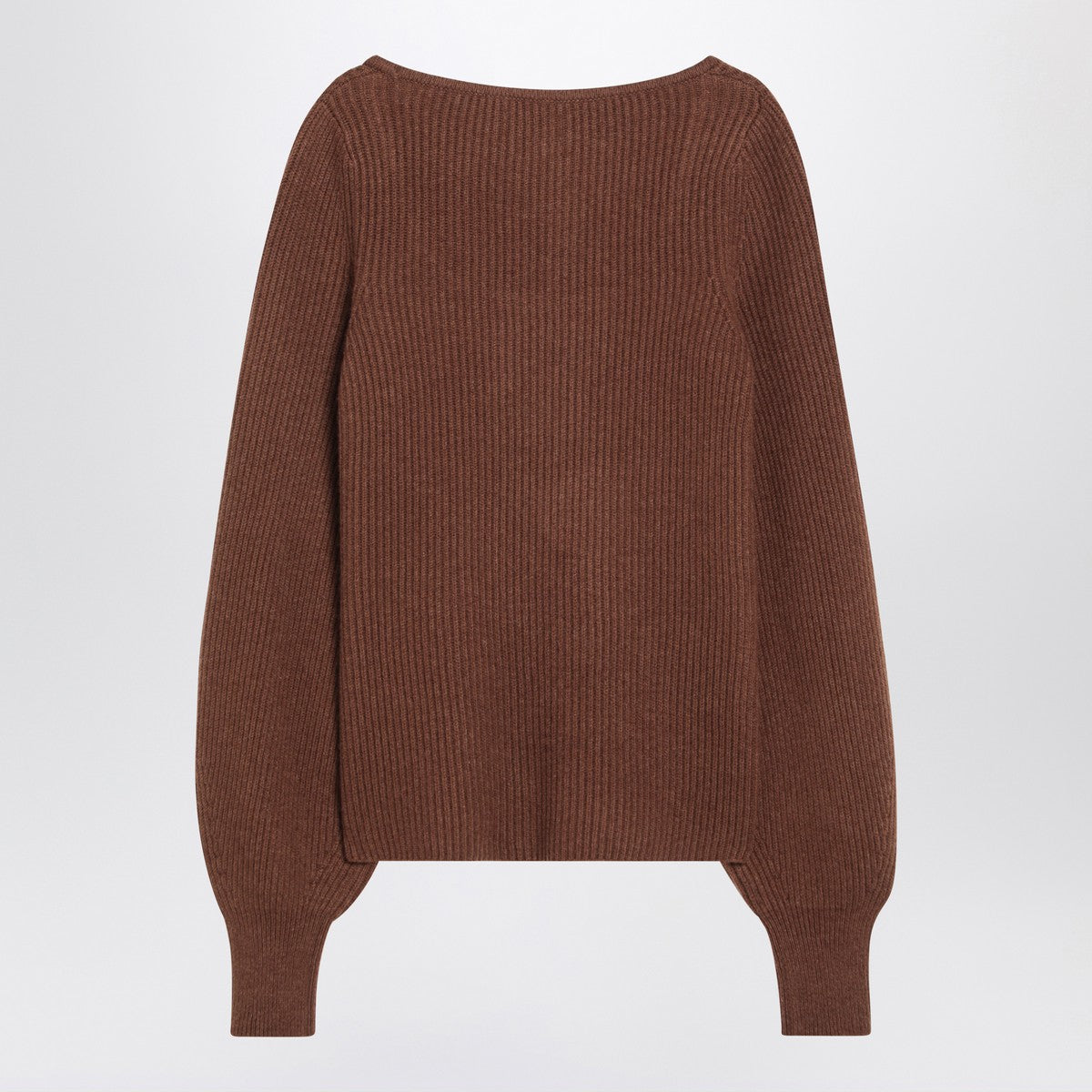 LouLou De Saison Brown ribbed cashmere jumper LouLou De Saison