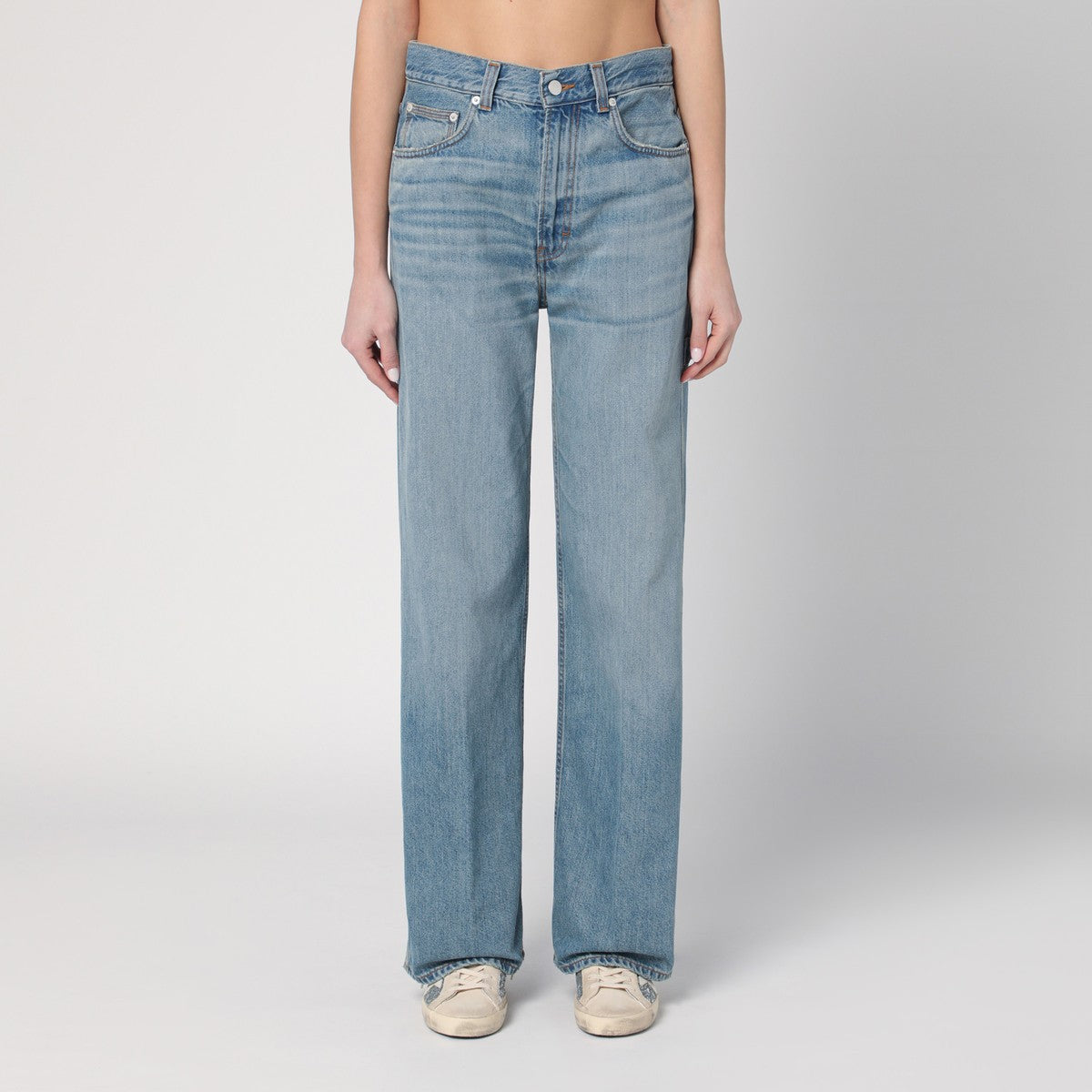 HAIKURE Korea light blue jeans Haikure
