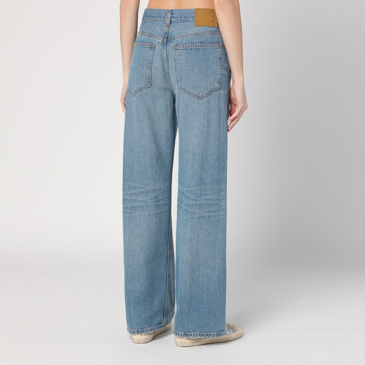 HAIKURE Korea light blue jeans Haikure