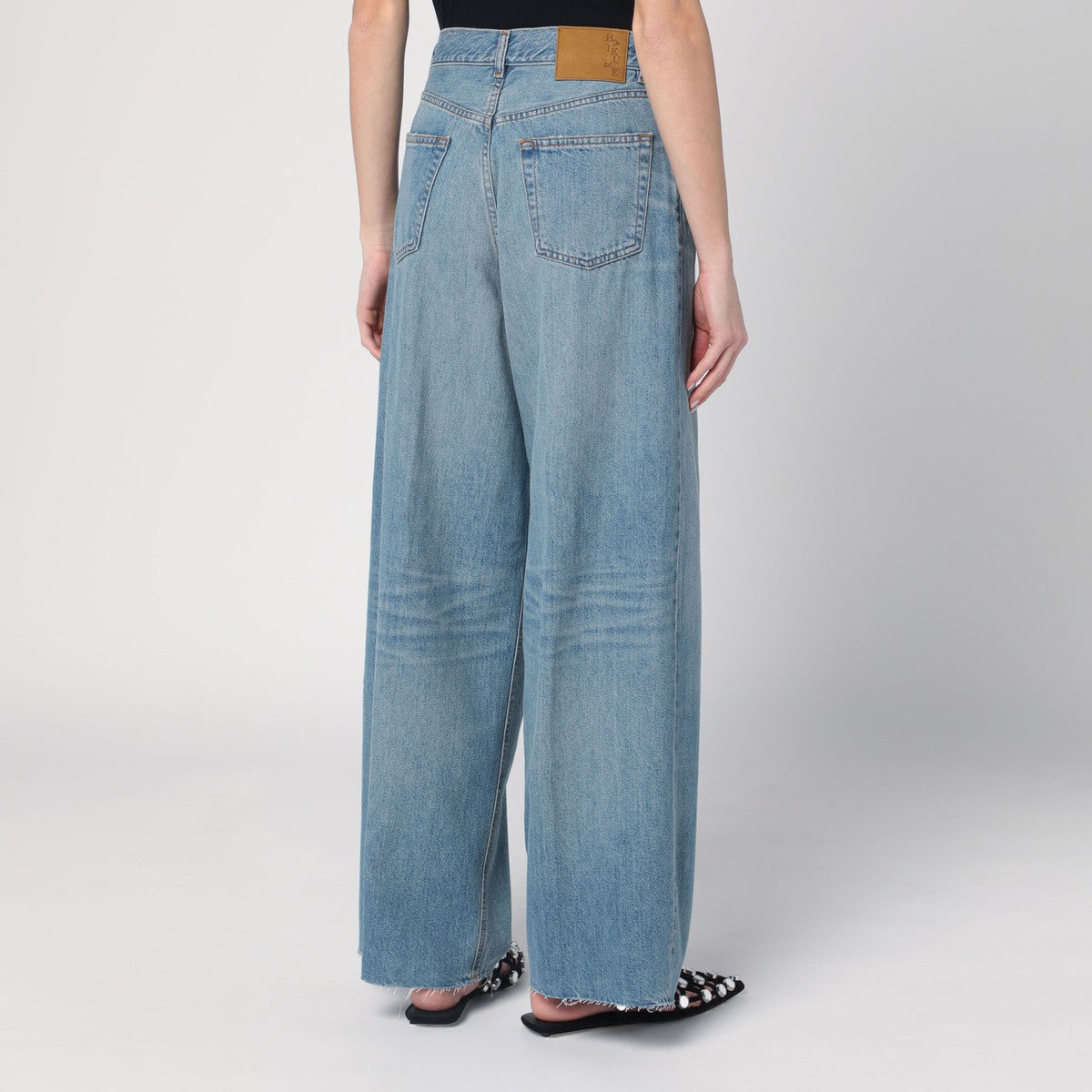 HAIKURE Wide blue washed jeans Haikure