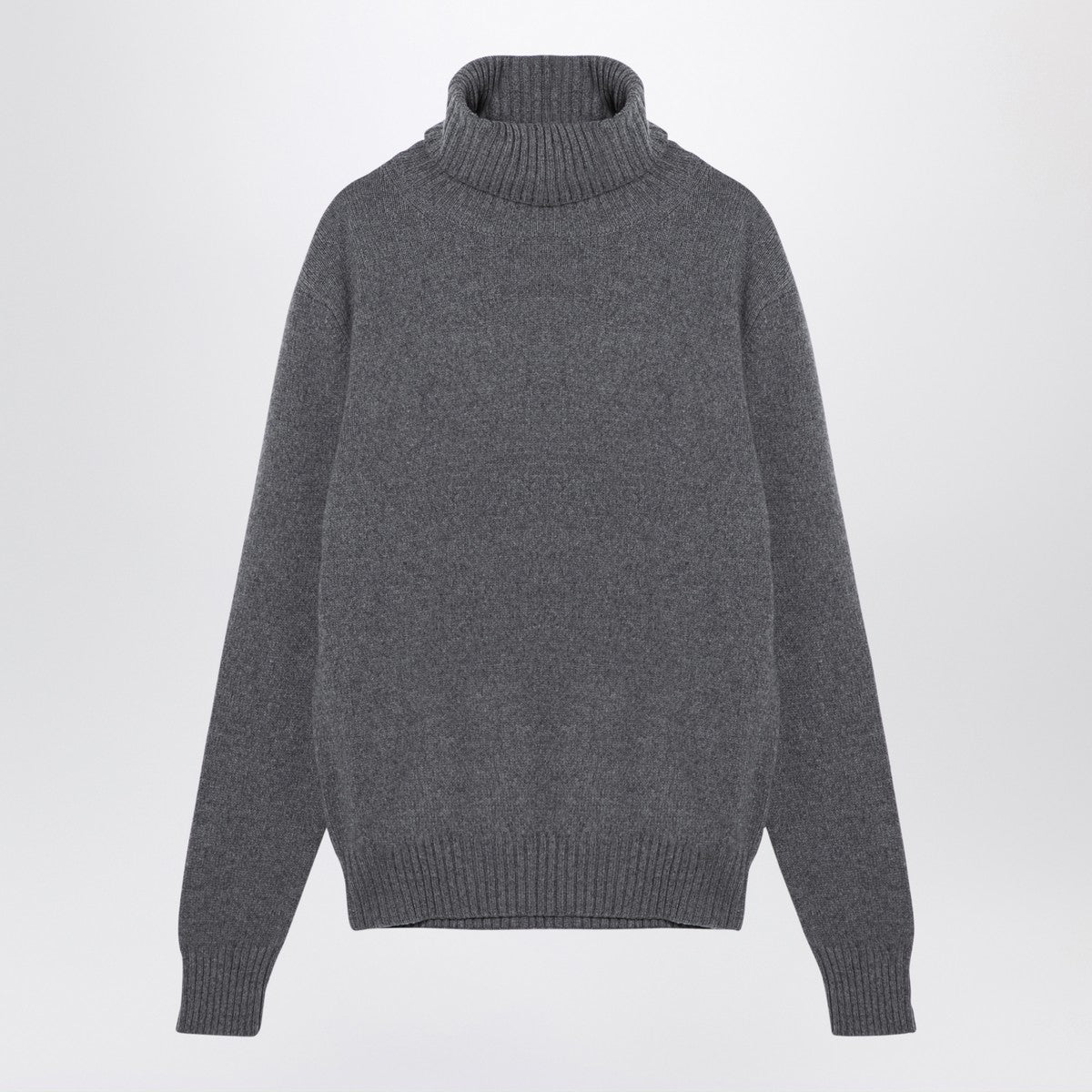 Ami Paris Light grey cashmere turtleneck jumper Ami Paris