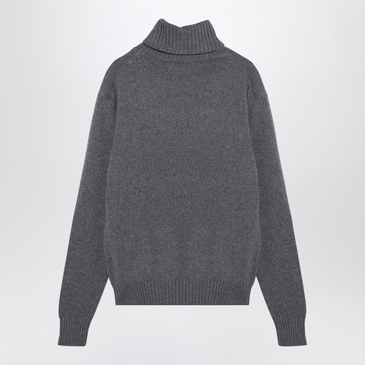 Ami Paris Light grey cashmere turtleneck jumper Ami Paris