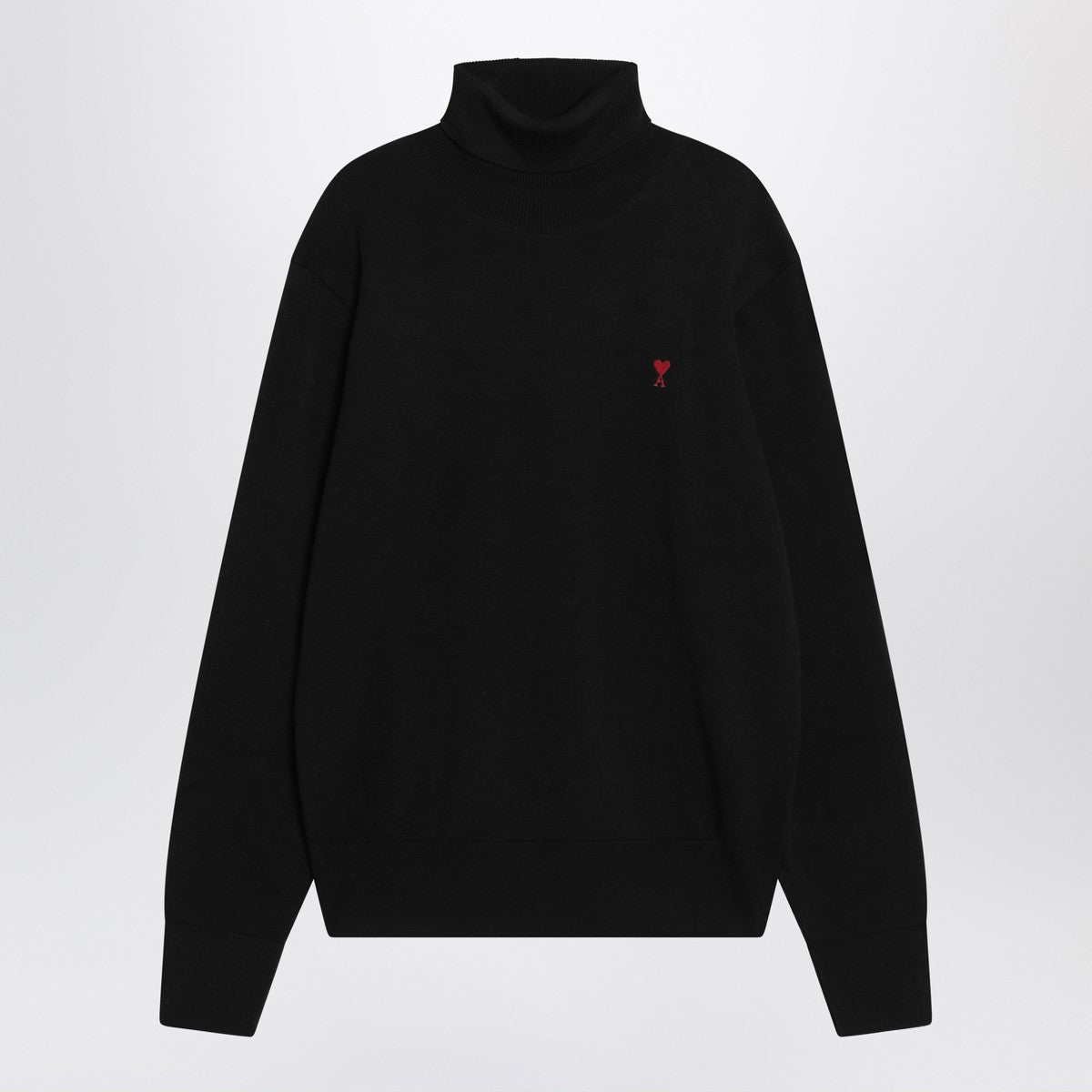 Ami Paris Black turtleneck sweater Ami De Coeur Ami Paris