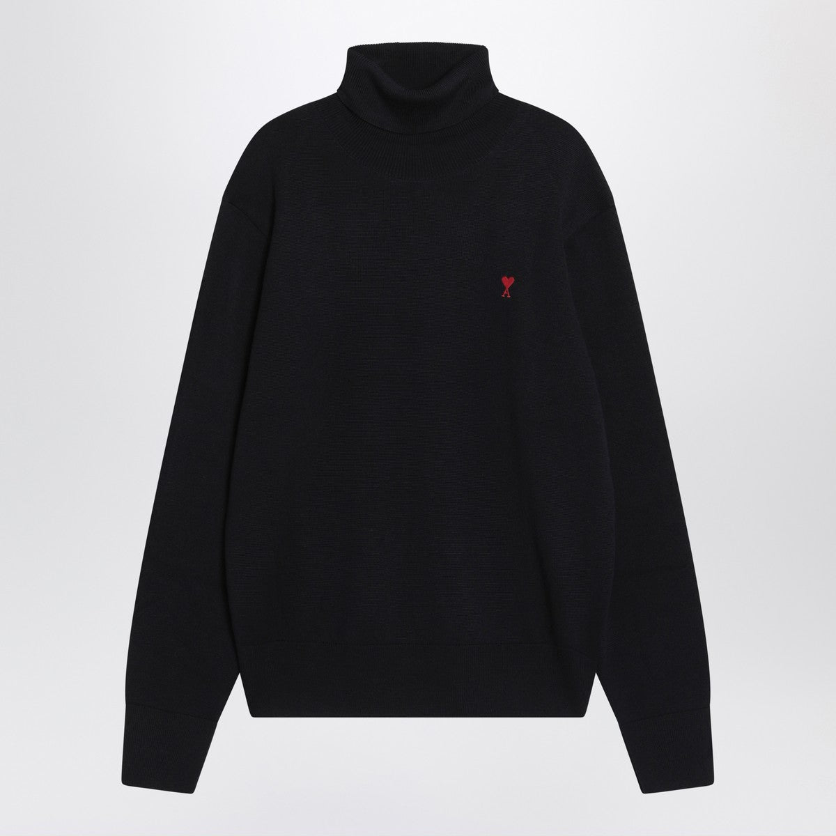 Ami Paris Navy blue turtleneck sweater Ami De Coeur Ami Paris