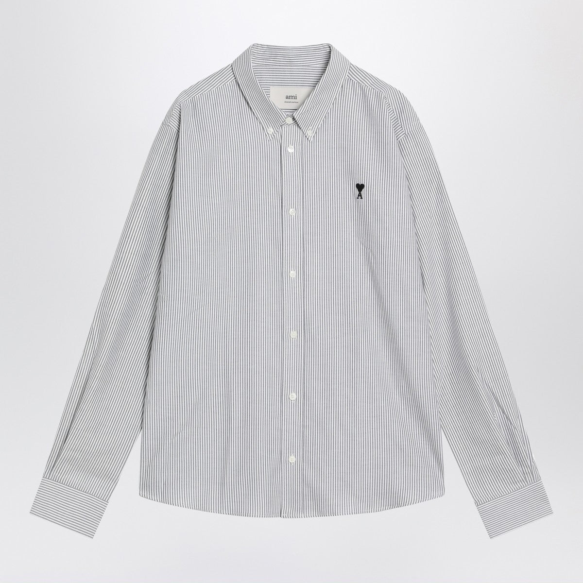 Ami Paris Ami De Coeur striped white shirt Ami Paris