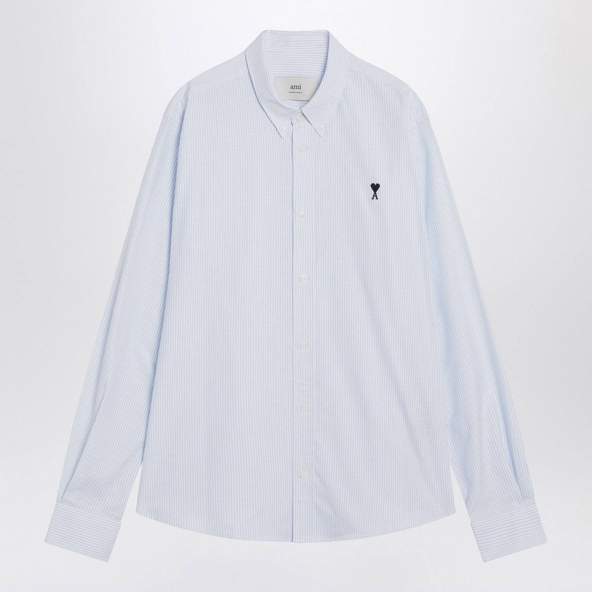 Ami Paris Light blue/white striped shirt Ami De Coeur Ami Paris