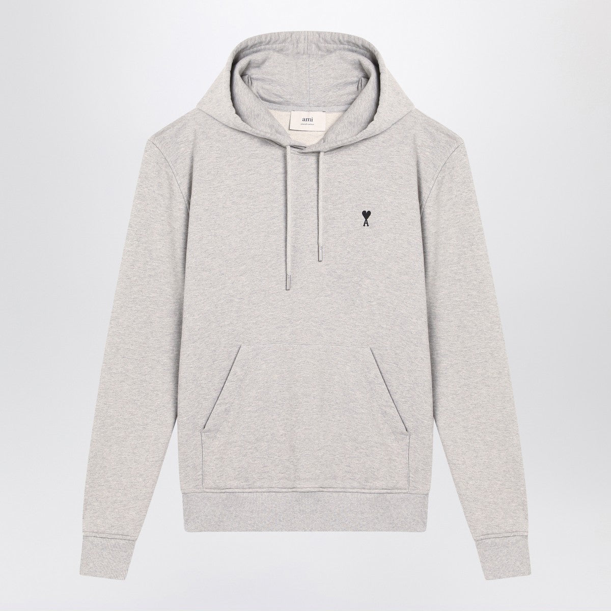 Ami Paris Grey Ami De Coeur hoodie Ami Paris