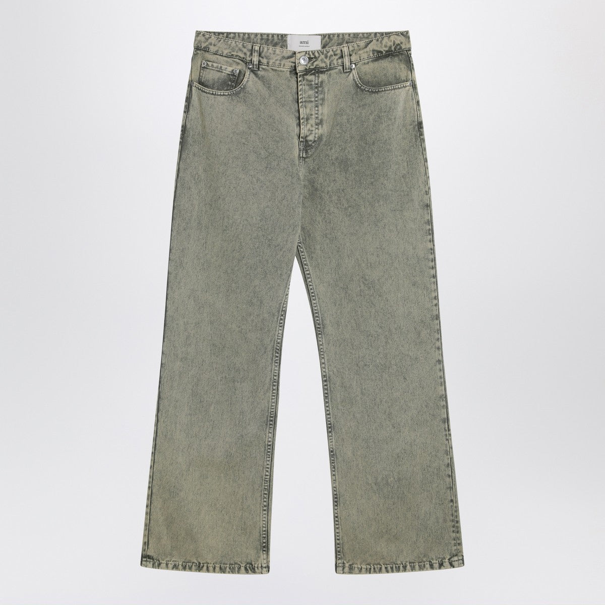 Ami Paris Laurel green faded effect jeans Ami Paris
