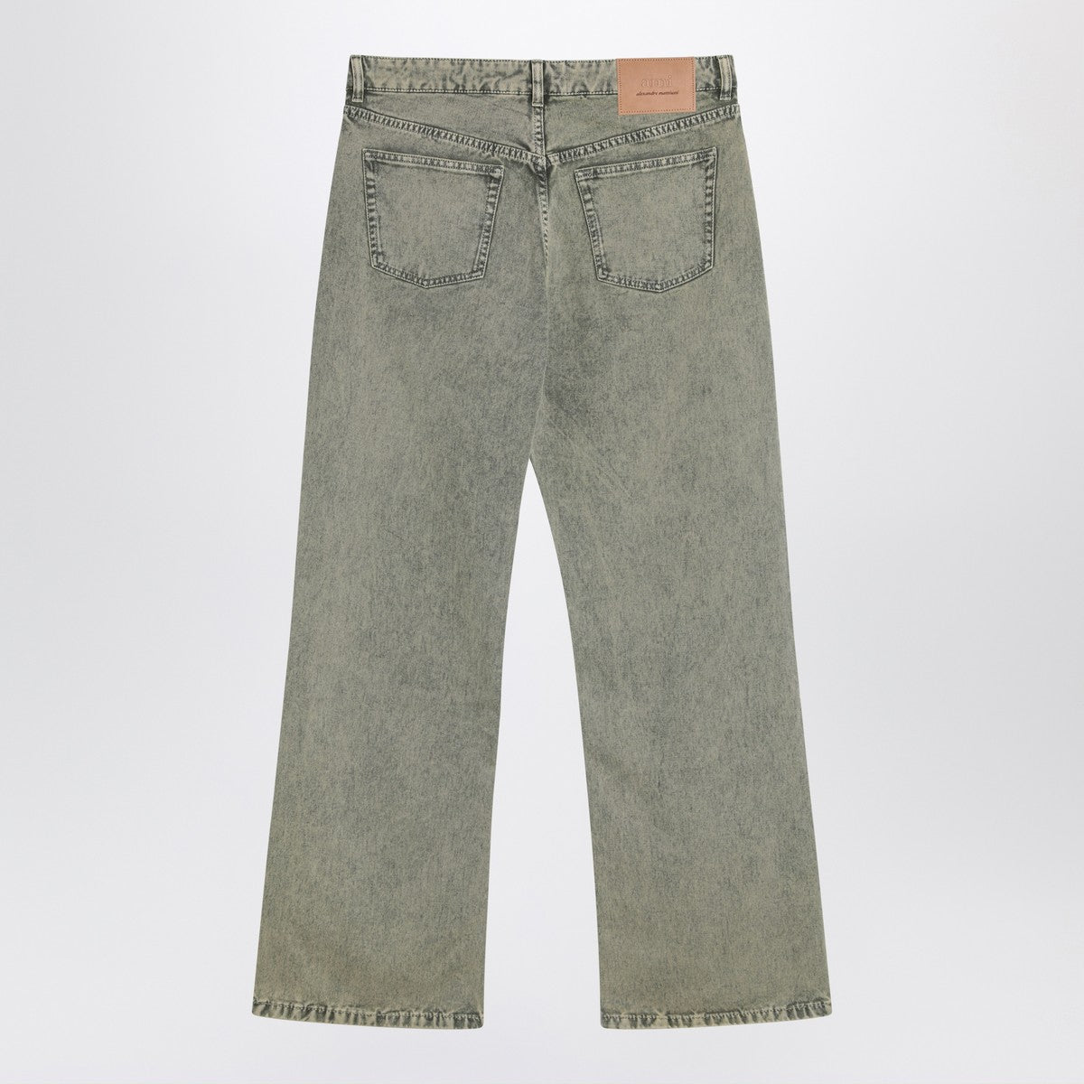 Ami Paris Laurel green faded effect jeans Ami Paris