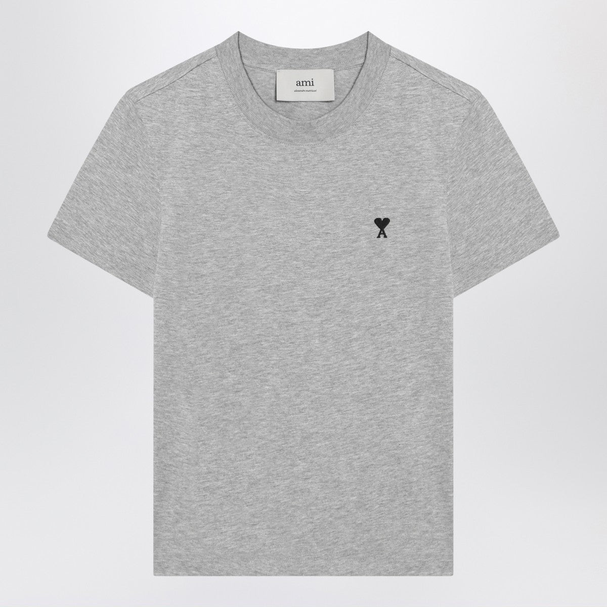 Ami Paris T-shirt Ami De Coeur grey in cotton Ami Paris