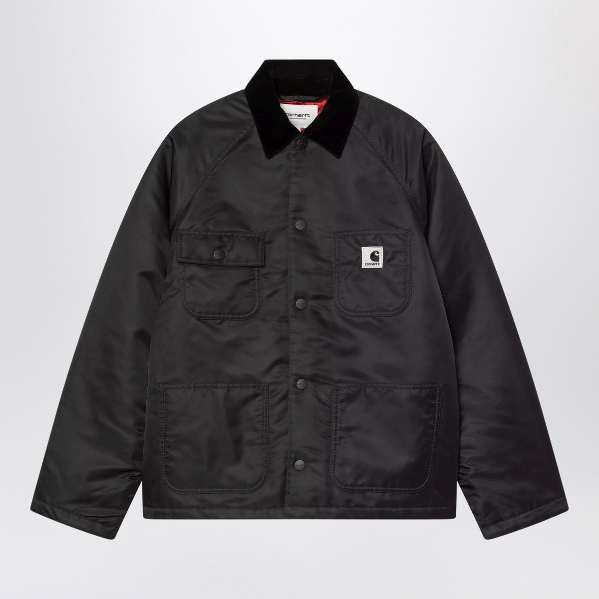 Carhartt WIP Alumni Chore Coat jacket in black nylon Carhartt WIP
