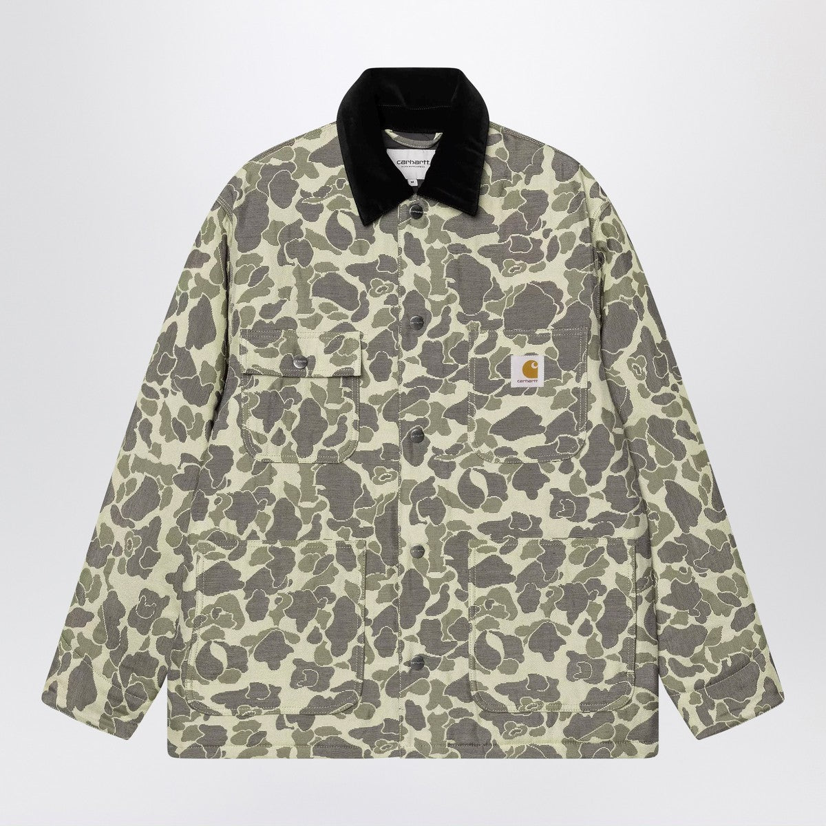 Carhartt WIP Tapestry Chore Coat Camo Duck Jacquard, Green/Tobacco