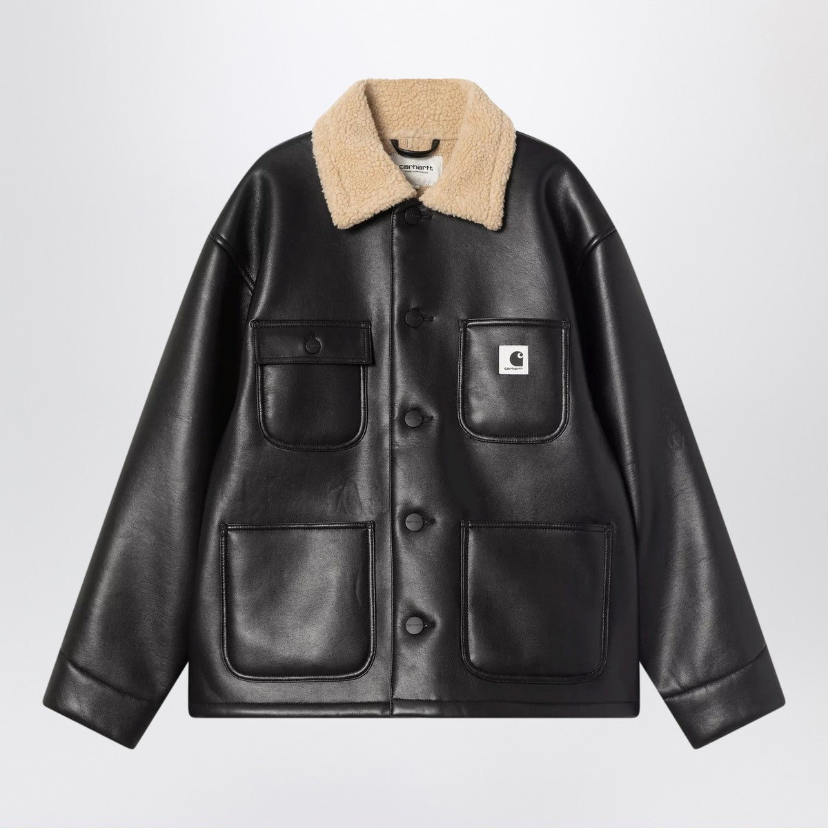 Carhartt WIP Shepton OG Michigan Coat in black Carhartt WIP