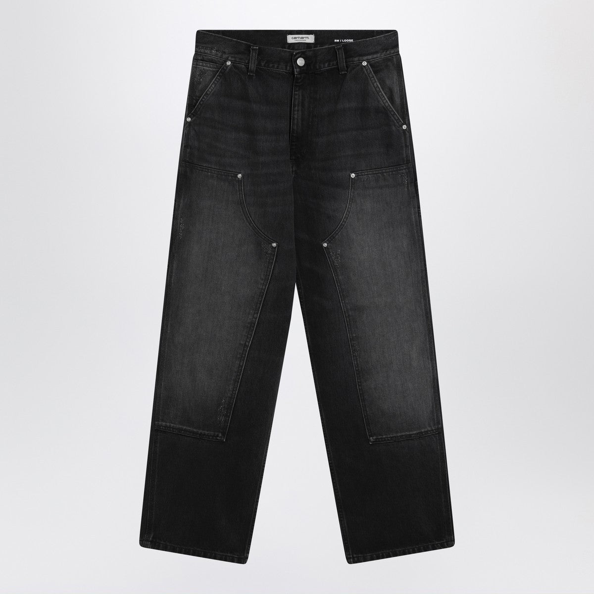 Carhartt WIP Brandon Double Knee pants in black Carhartt WIP