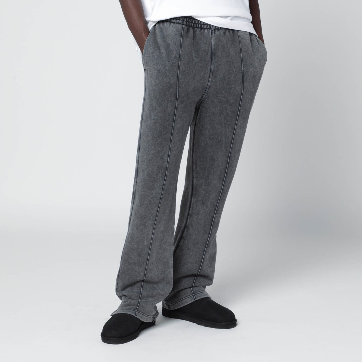 Represent Faded black cotton jogger pants Represent