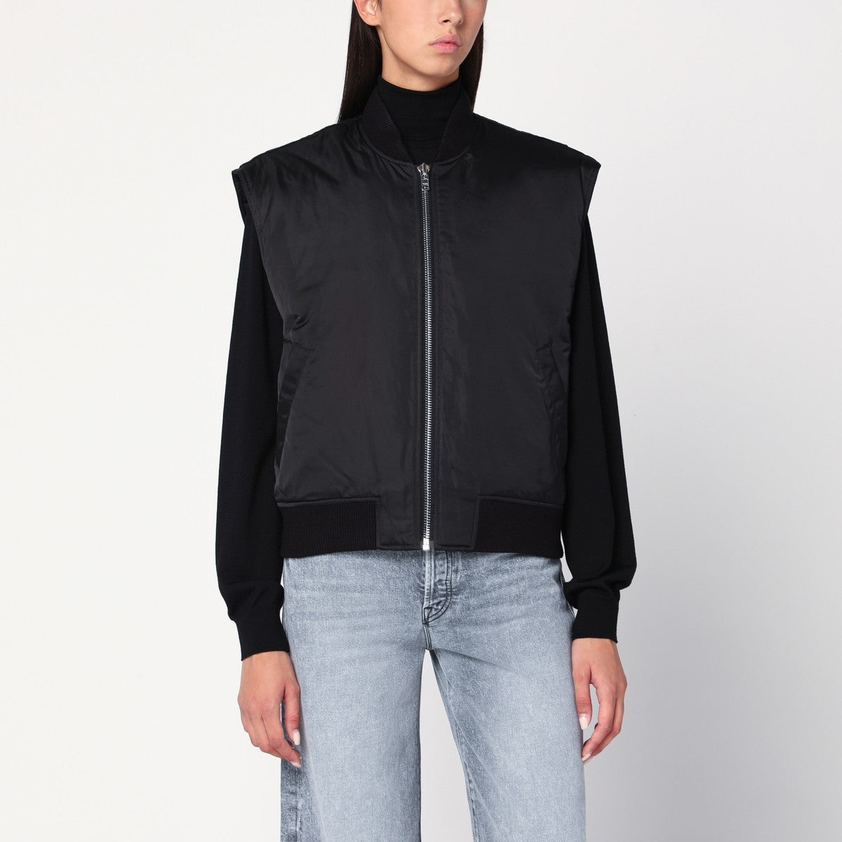 IVY OAK Jamila gilet-jacket in black Ivy Oak