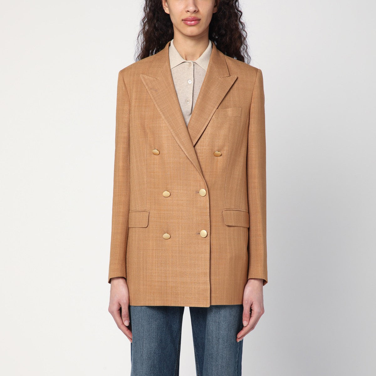 Tagliatore Beige double-breasted jacket Tagliatore
