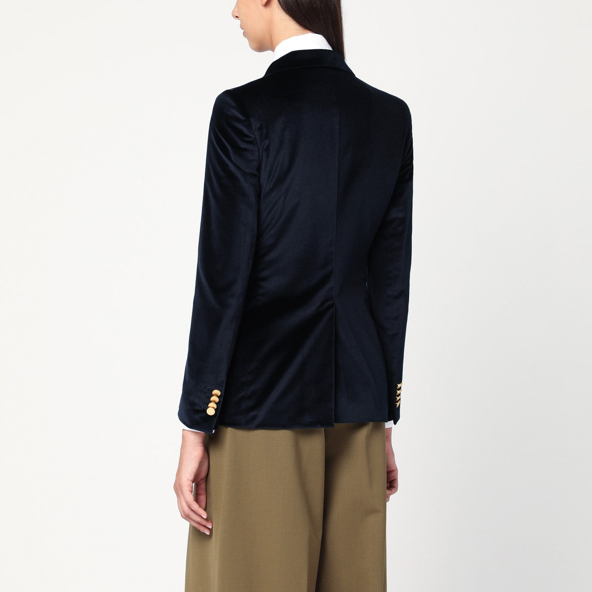 Tagliatore Blue velvet double-breasted jacket Tagliatore