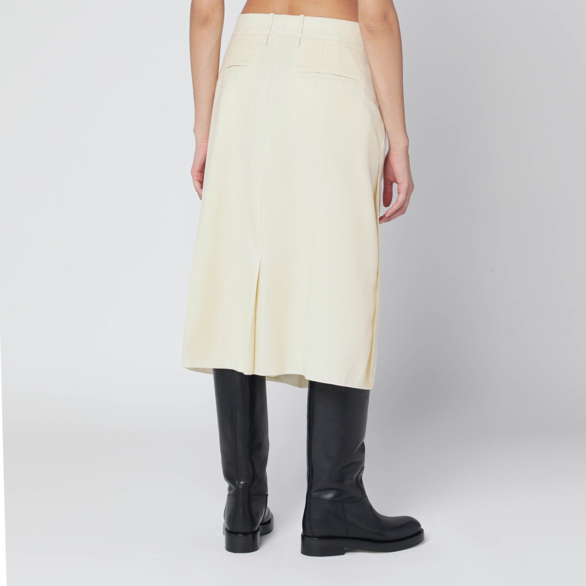 Jil Sander Vanilla-coloured wool skirt Jil Sander