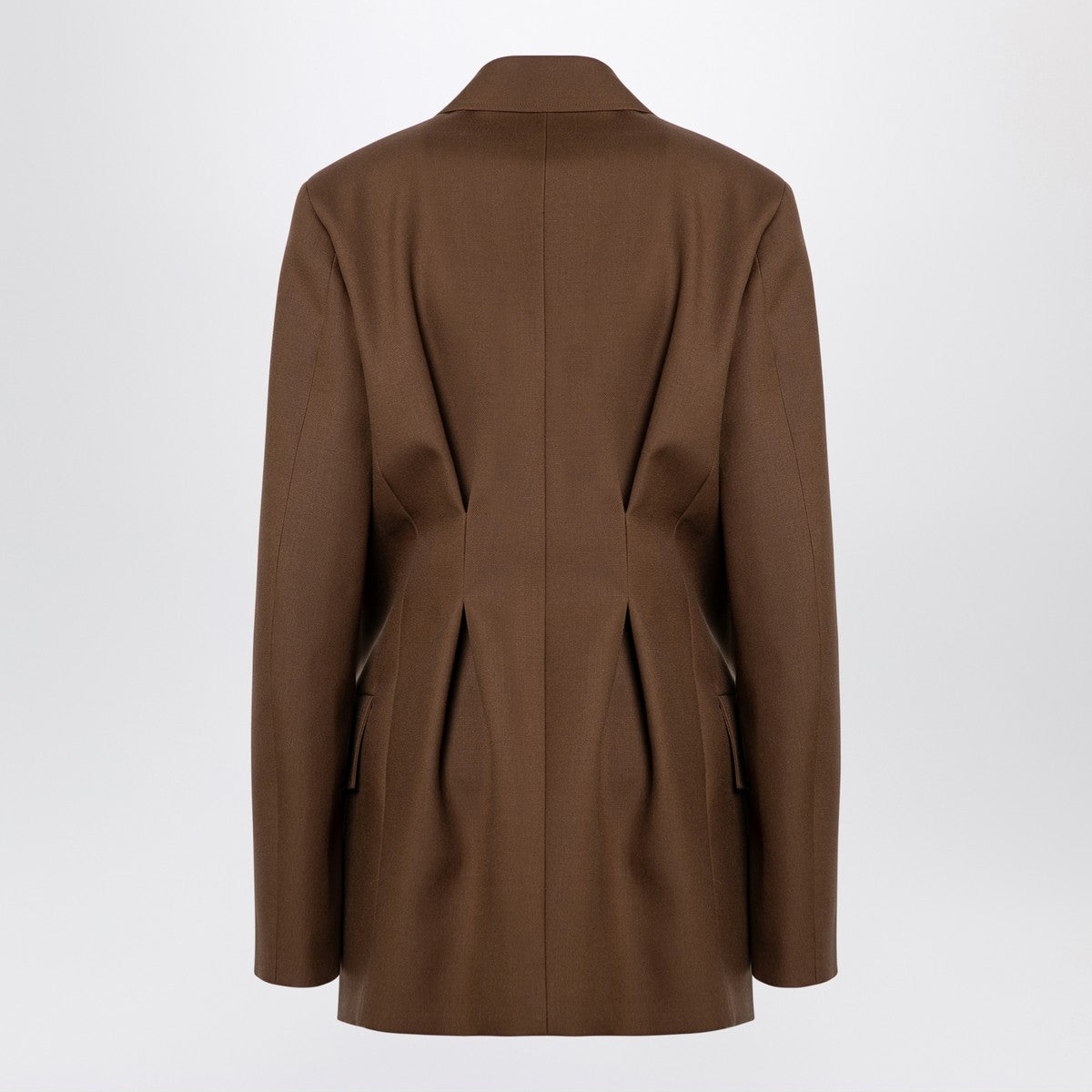 Jil Sander Brown wool double-breasted jacket Jil Sander