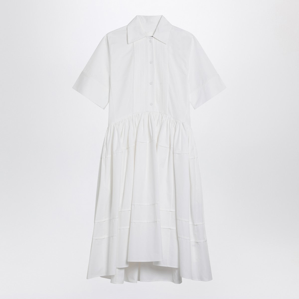 Jil Sander White cotton chemisier dress Jil Sander