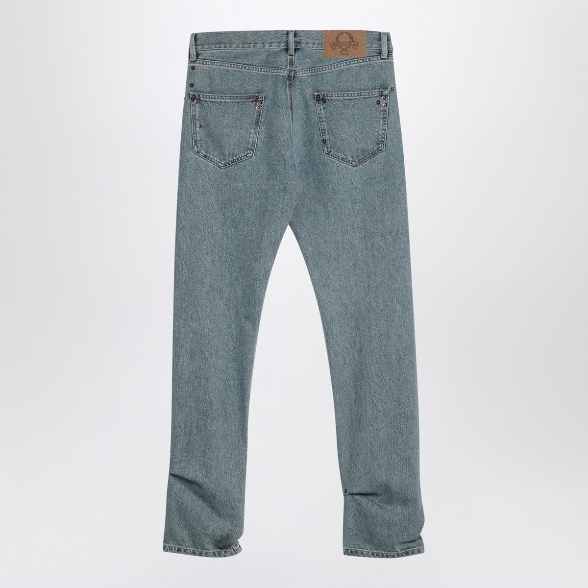 Moschino Light blue denim jeans with rivets Moschino