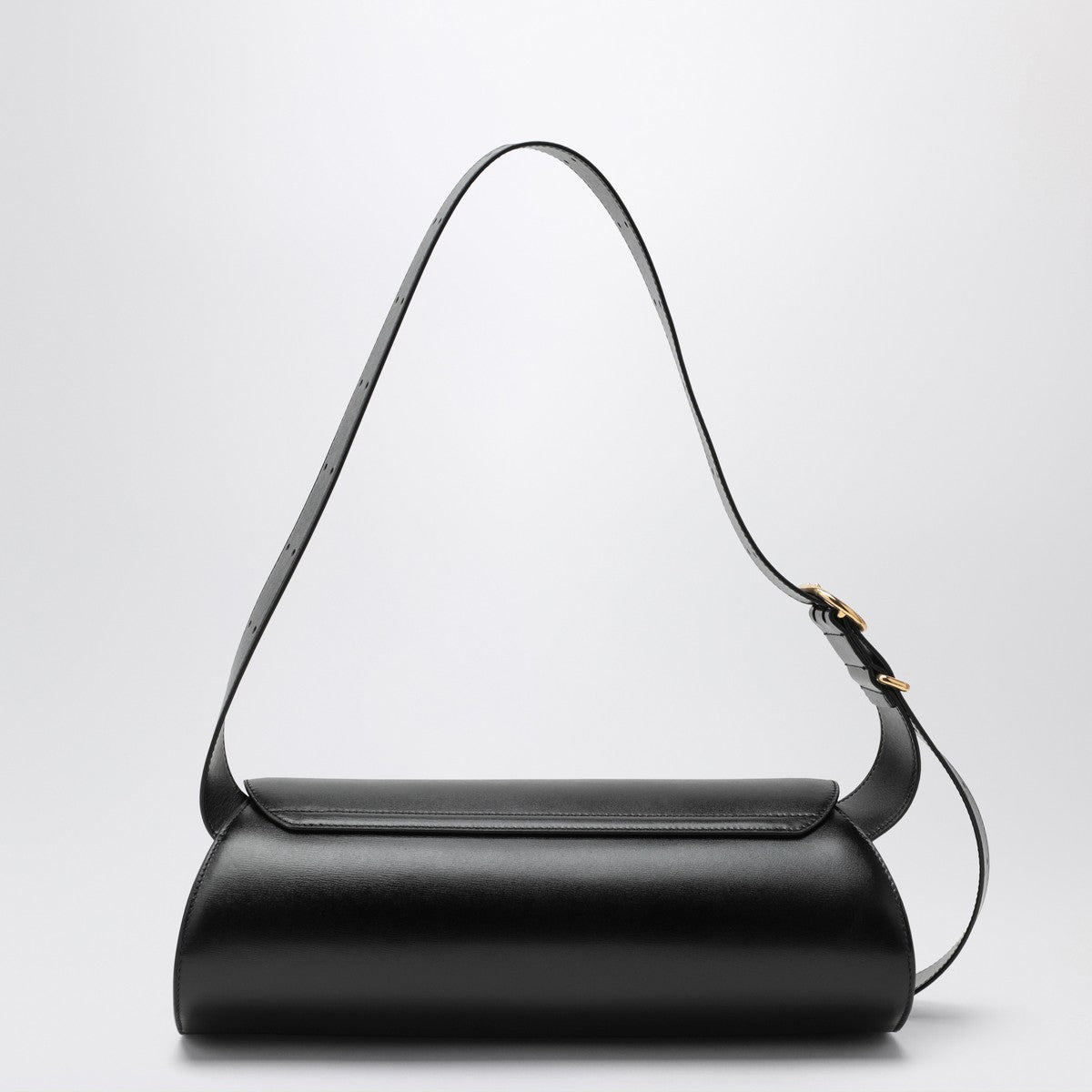 Jil Sander Large Cannolo shoulder bag in black Jil Sander