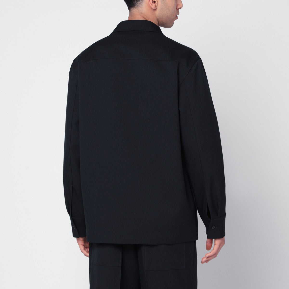 Jil Sander Midnight blue lightweight jacket in technical gabardine Jil Sander