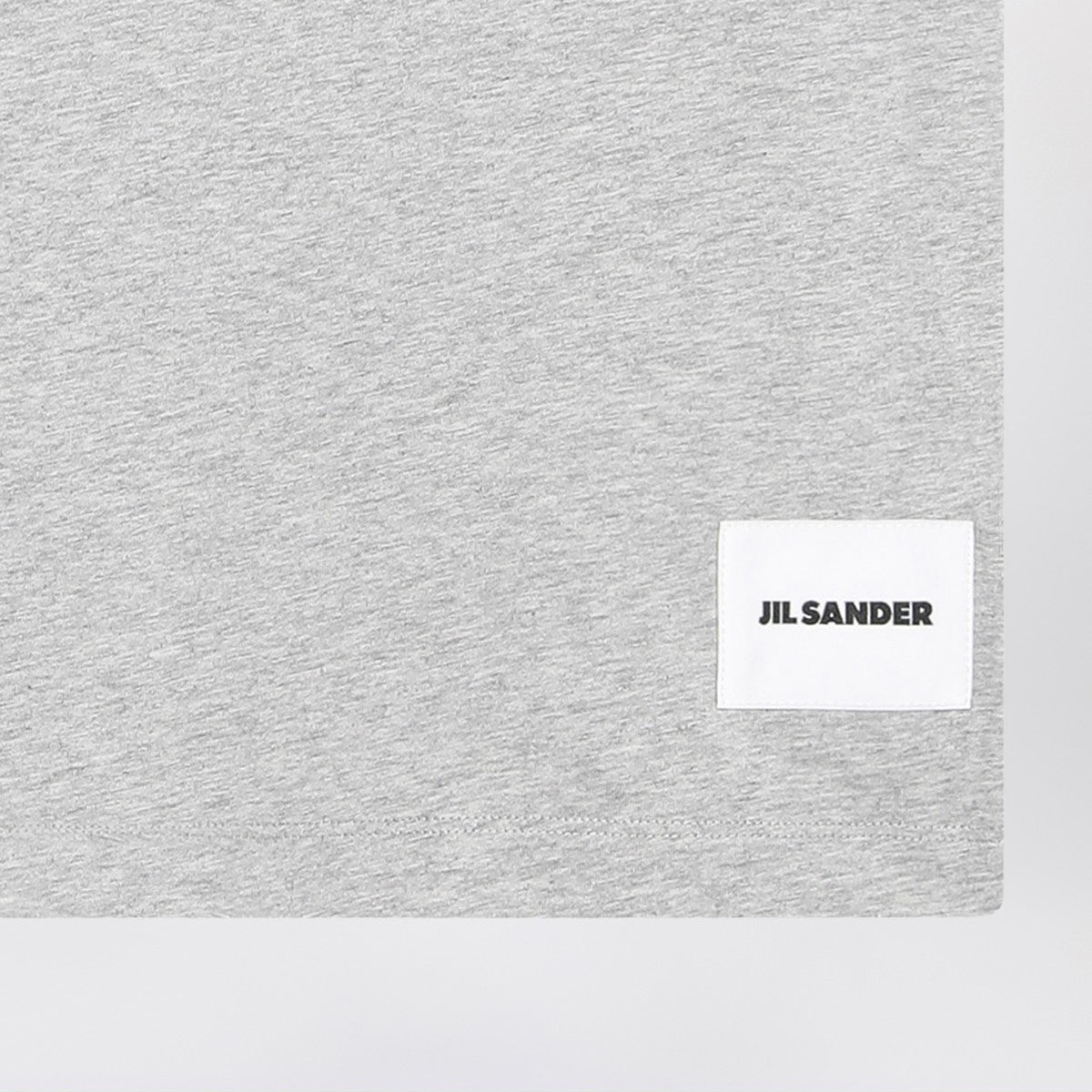 Jil Sander Set of three cotton T-shirts with logo patch Jil Sander