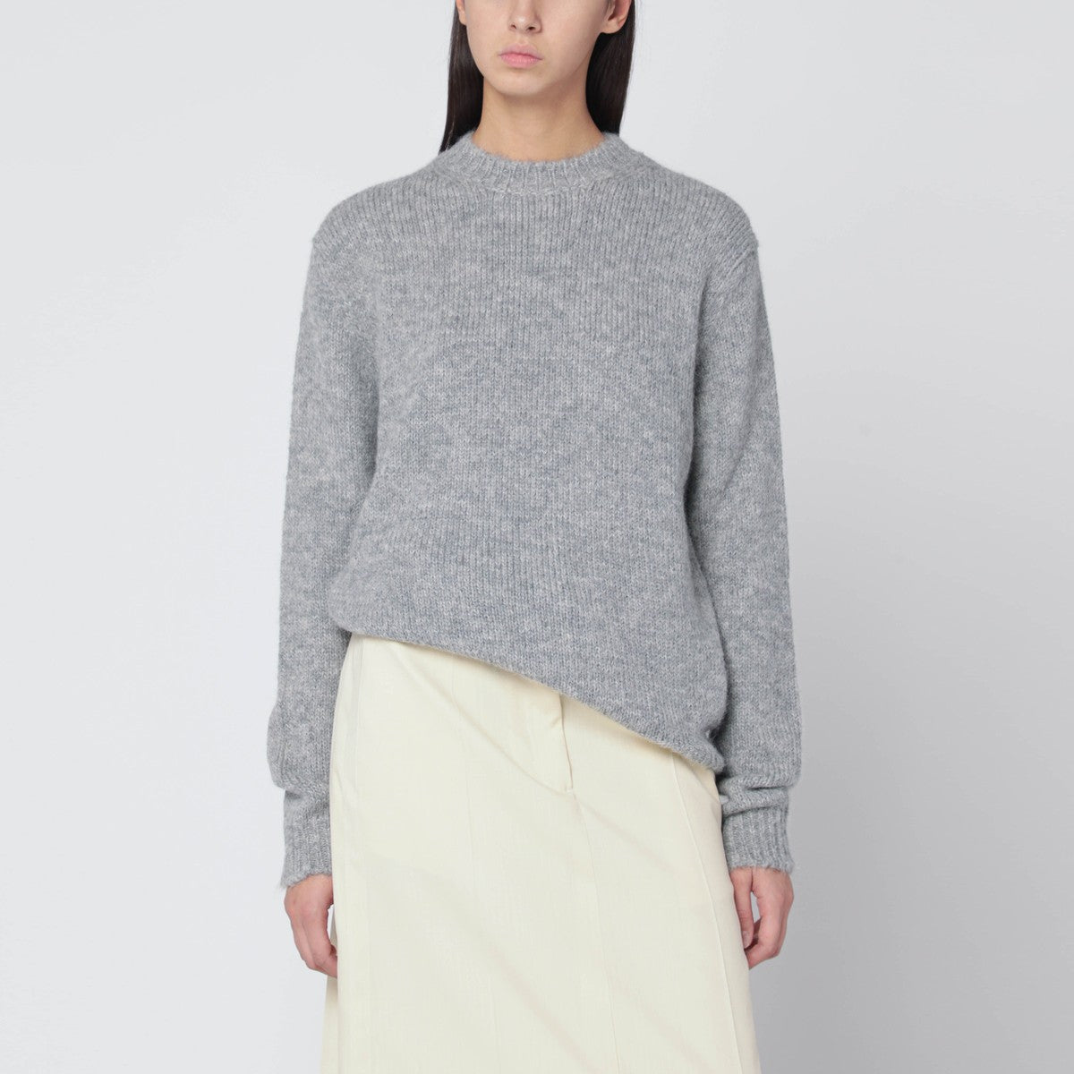 Jil Sander Light grey wool-blend sweater Jil Sander