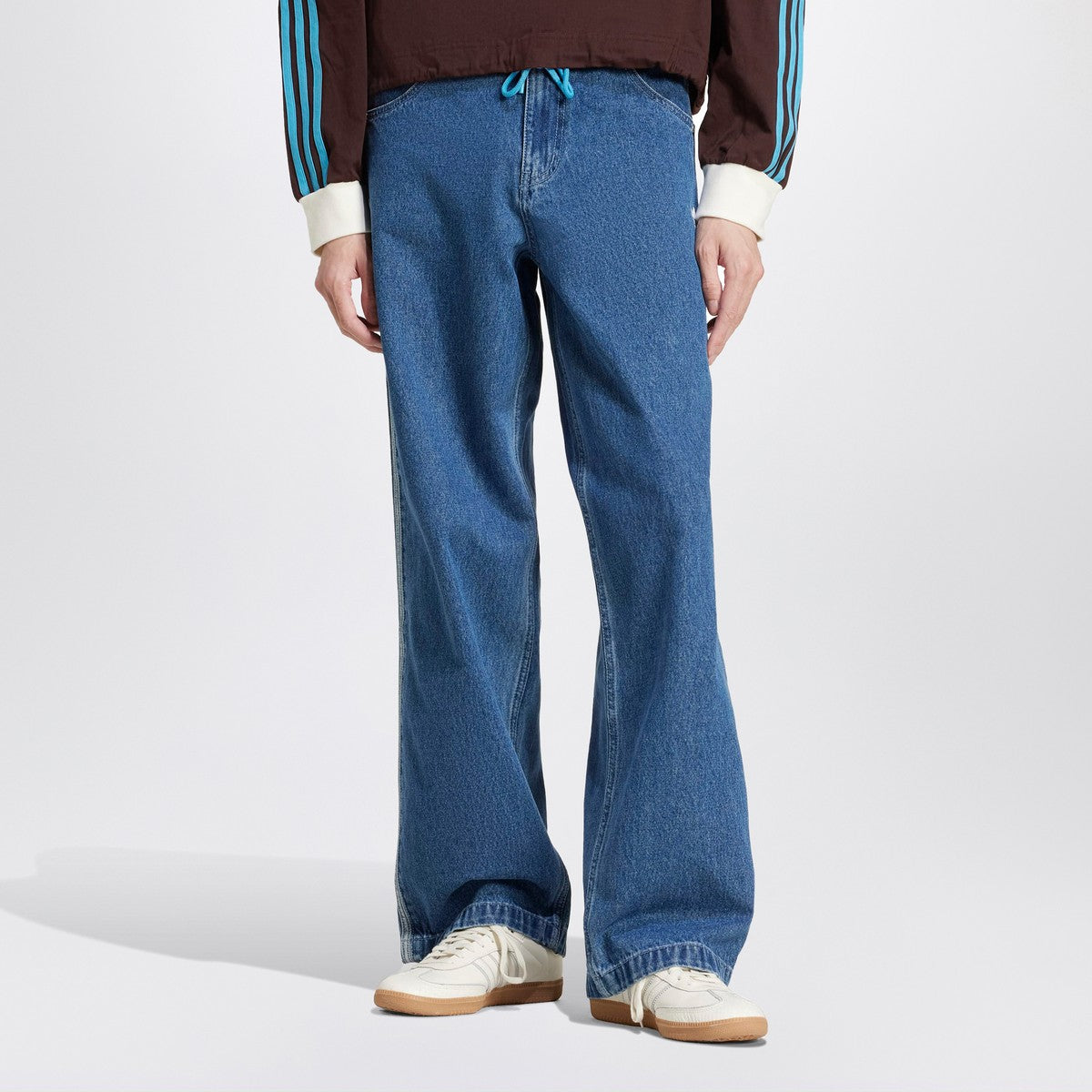 adidas Originals Firebird mid blue jeans adidas Originals