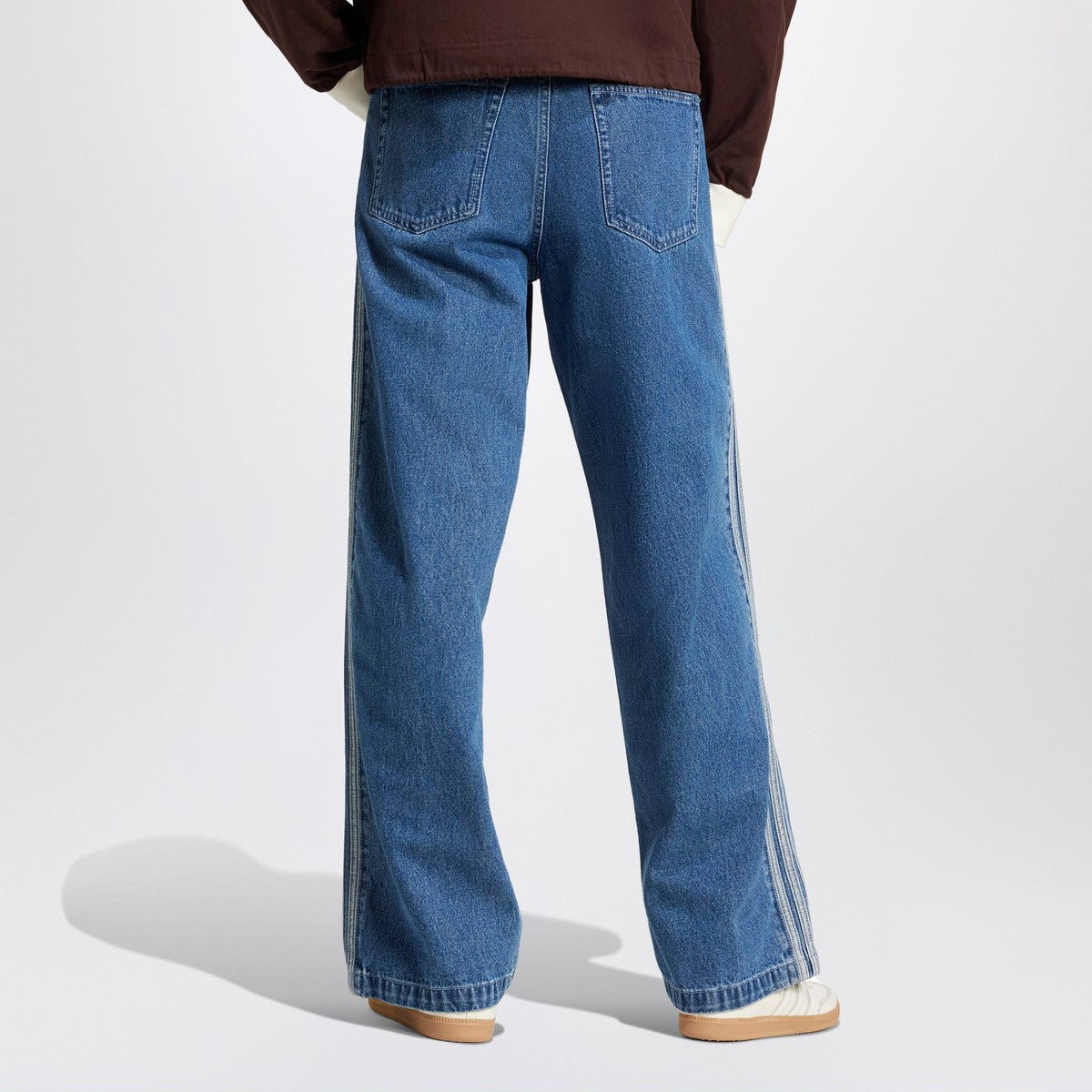 adidas Originals Firebird mid blue jeans adidas Originals