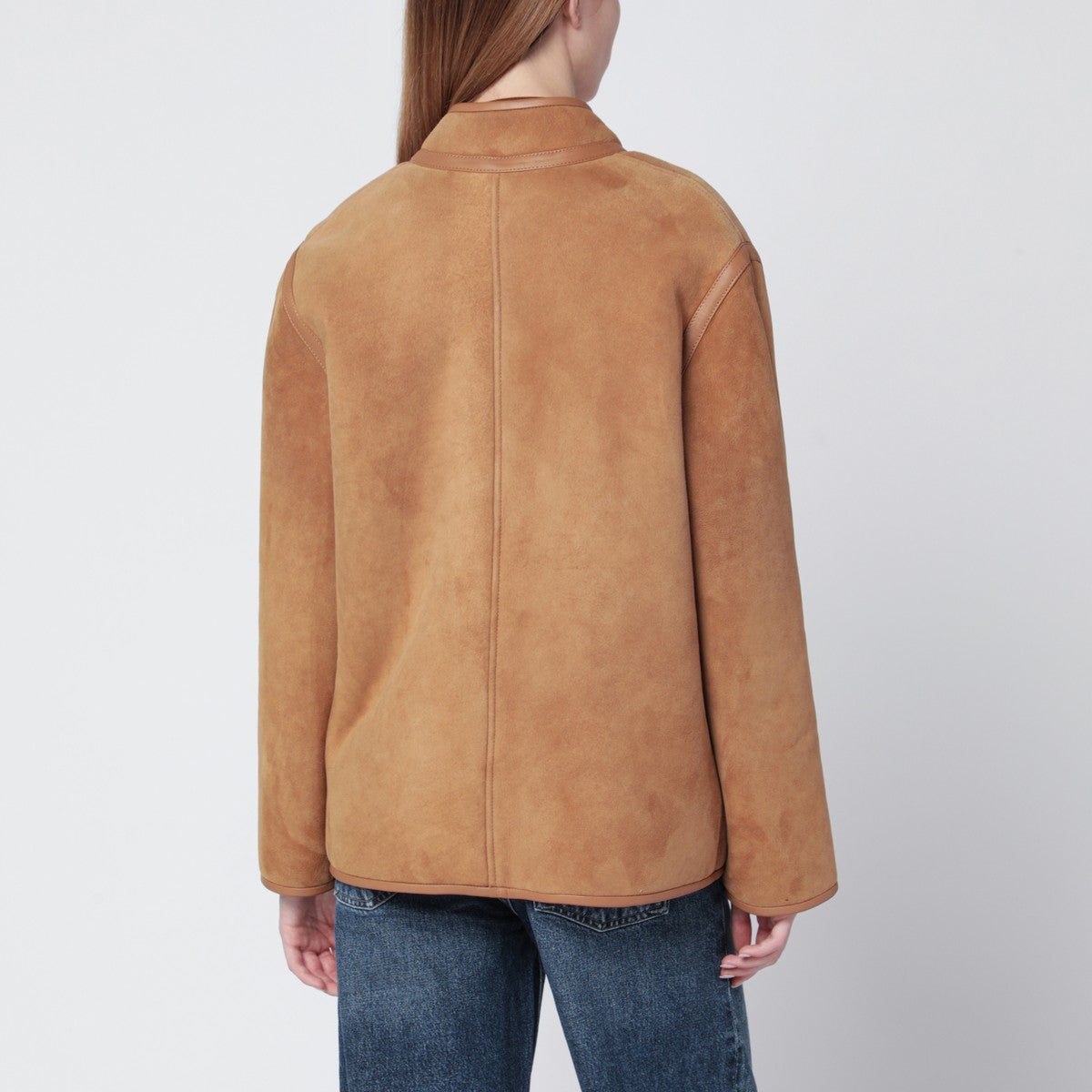 Blazé Milano Curly camel shearling jacket Blazé Milano