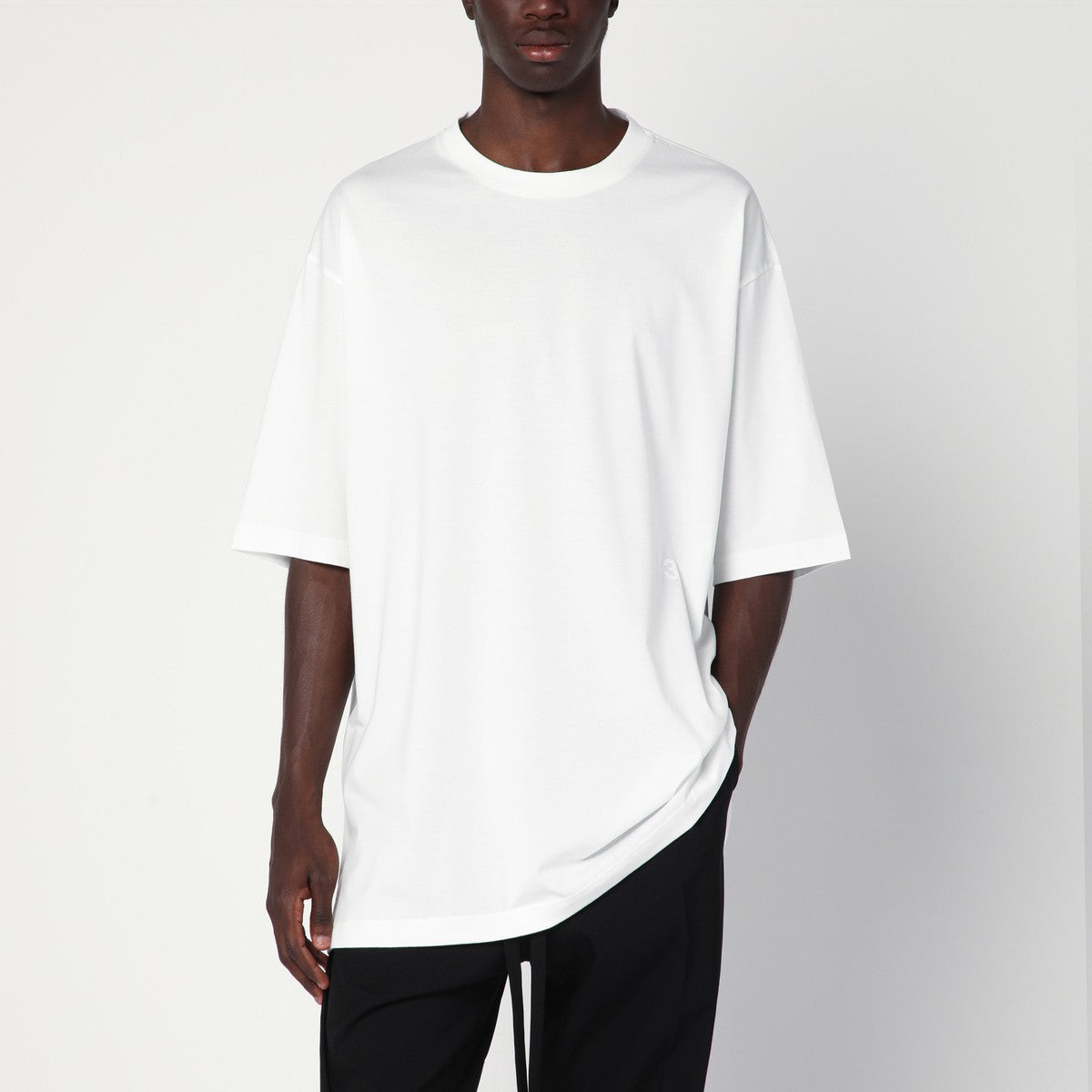 adidas Y-3 White cotton Y-3 Boxy T-shirt adidas Y-3