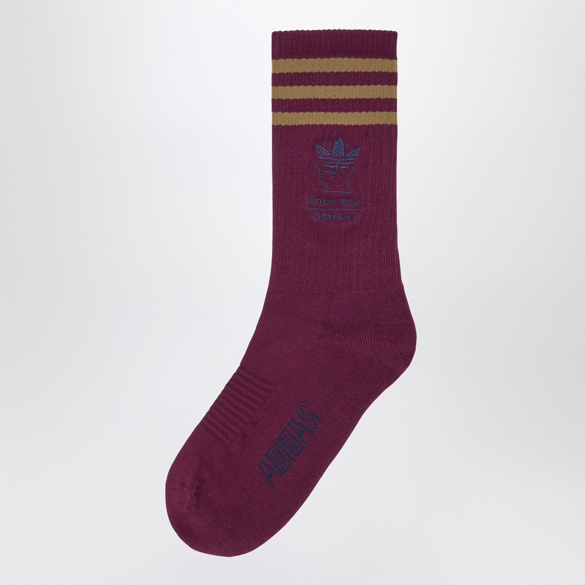 adidas x Brain Dead Maroon red socks with logo adidas x Brain Dead