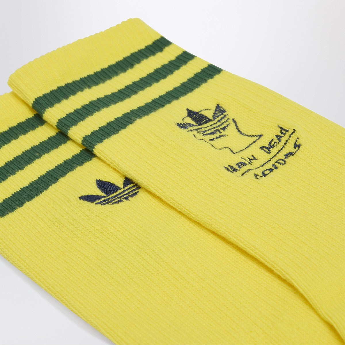 adidas x Brain Dead Yellow socks with logo adidas x Brain Dead