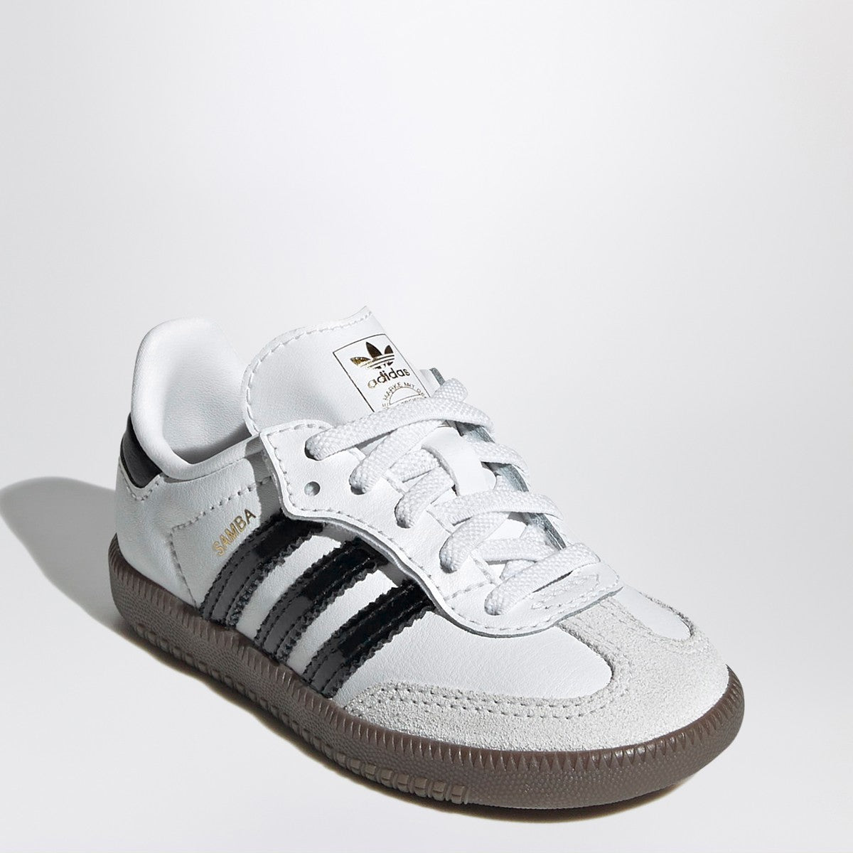 adidas Originals Samba white/black sneakers with elastic laces adidas Originals