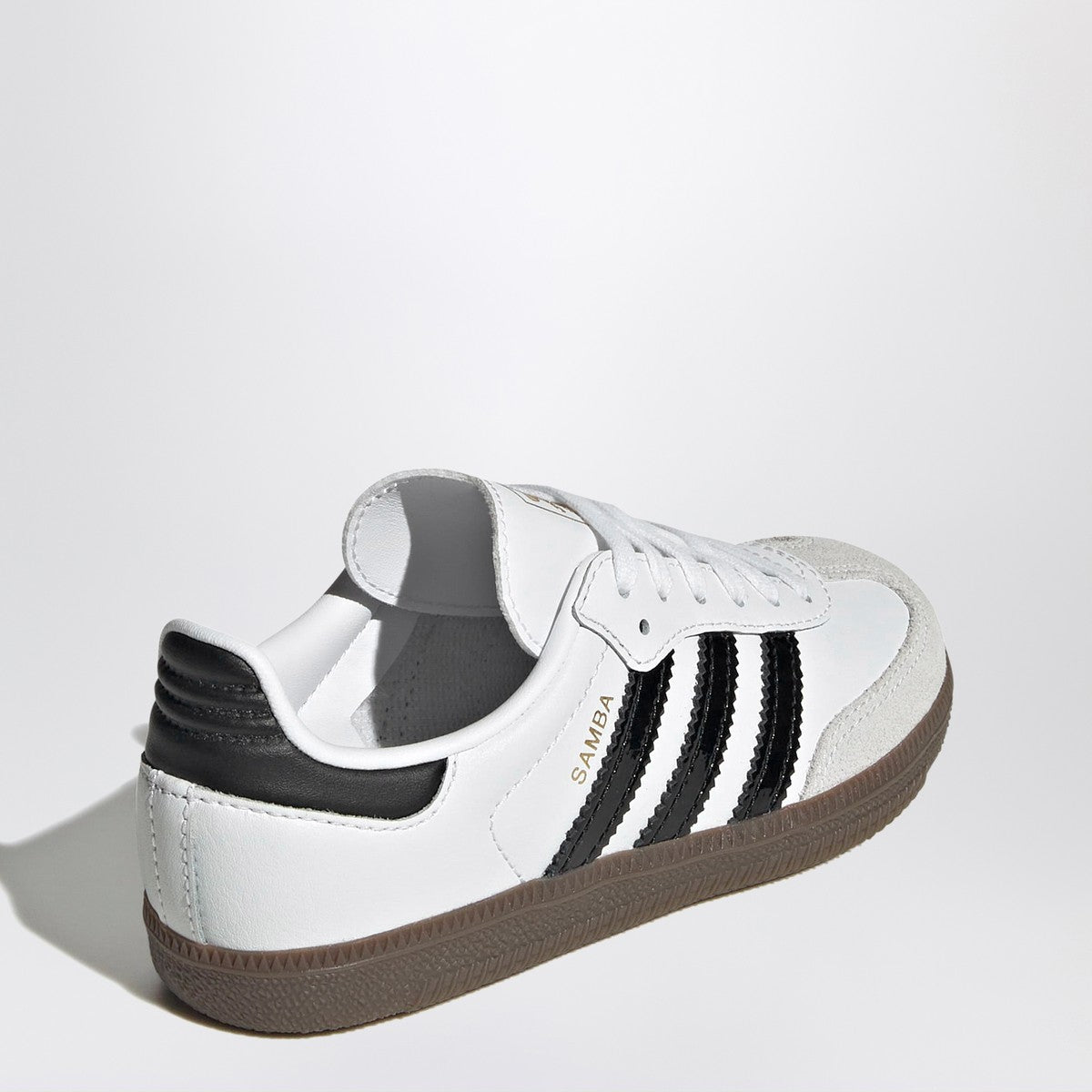 adidas Originals Samba white/black sneakers with elastic laces adidas Originals
